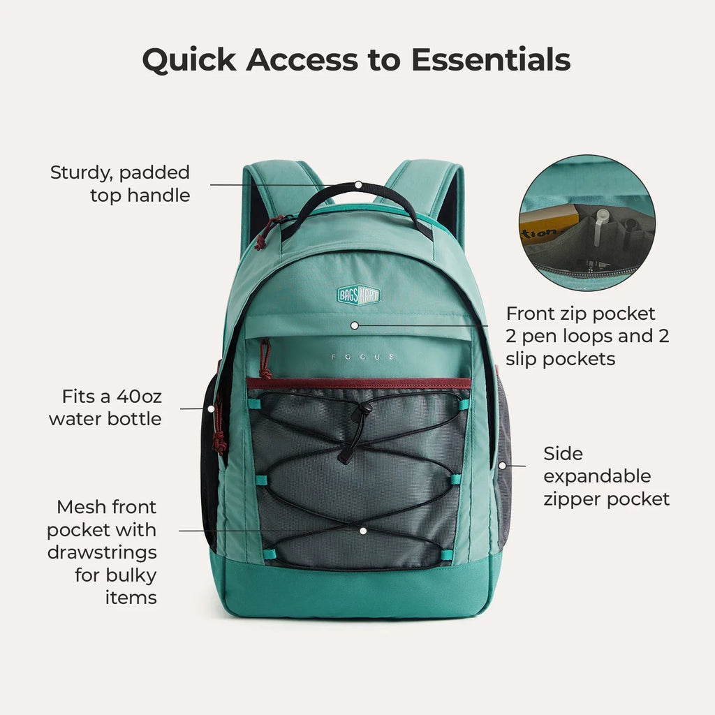 Focus 15.6" Laptop Backpack
