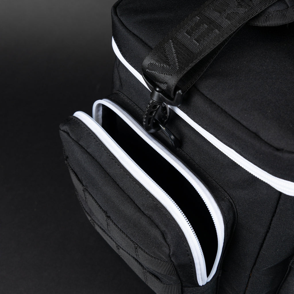 20L Alpha Black with White Accents Tactical Lunch Box