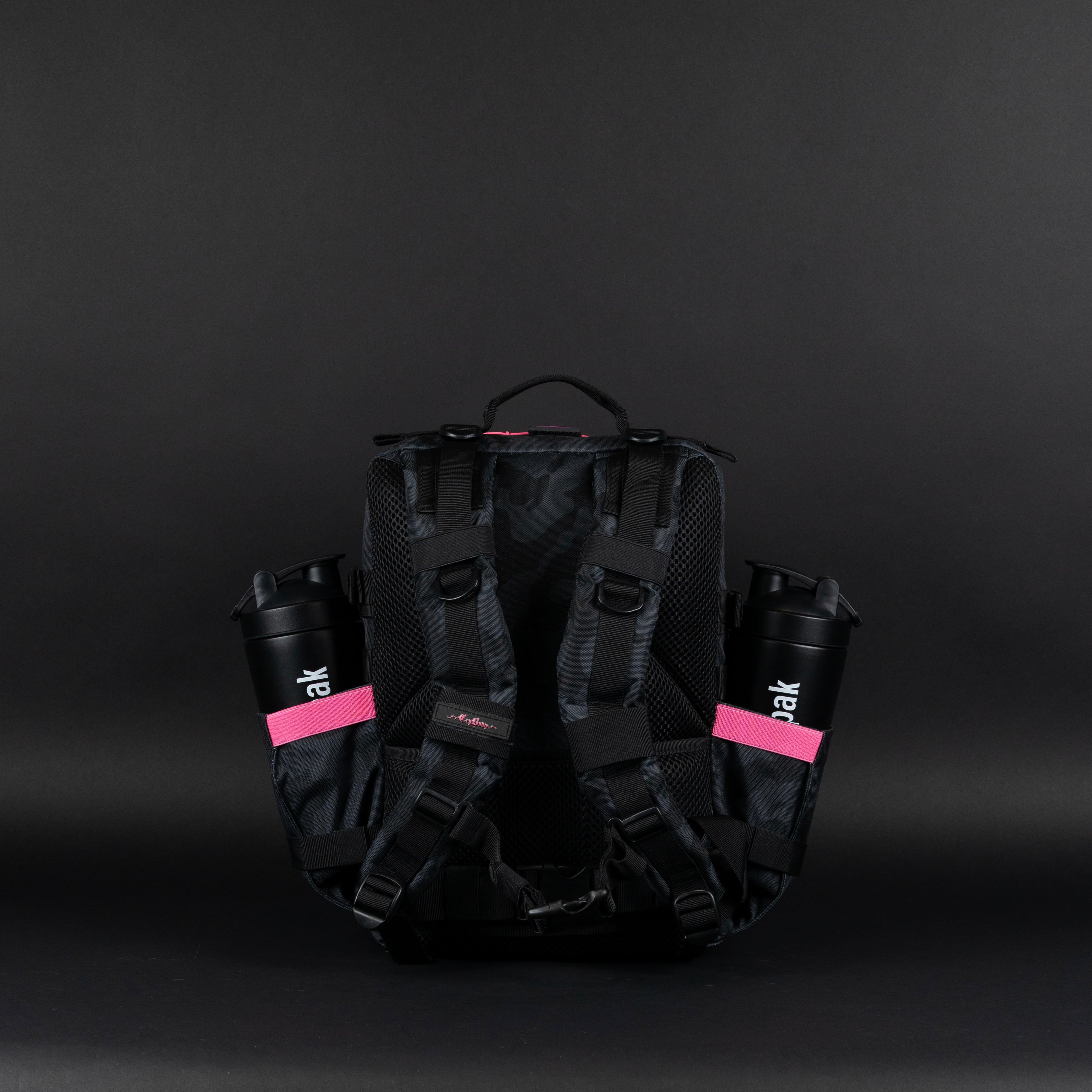 25L Backpack Black Hearts
