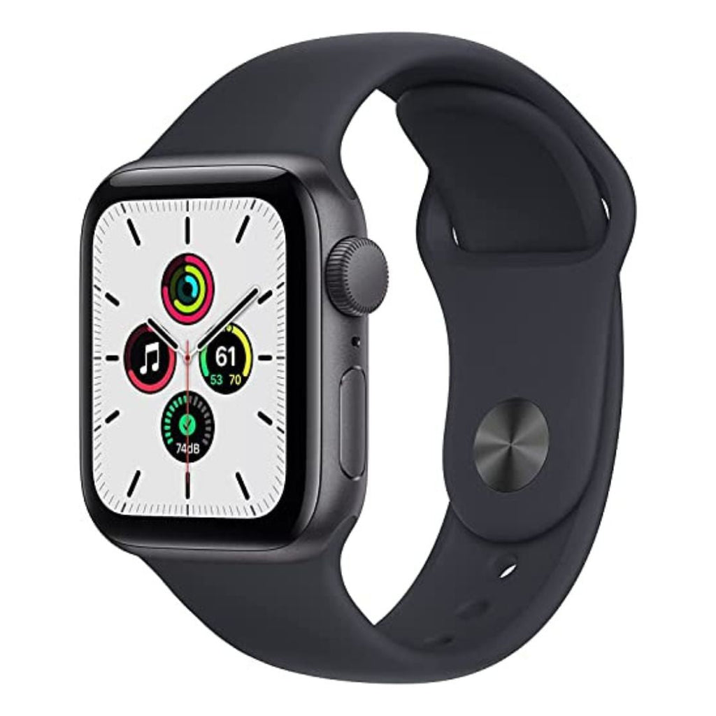 Apple Watch SE (GPS, 44mm) - Space Grey Aluminium Case with Midnight Sport Band - Regular - MKQ63LL/A