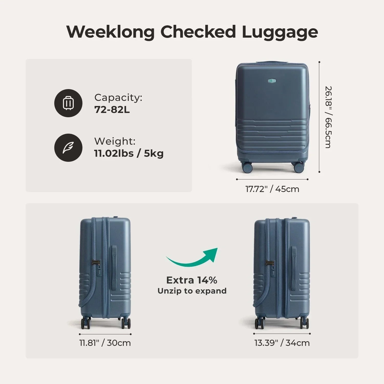 Getaway 24" Check-in: Side-Opening