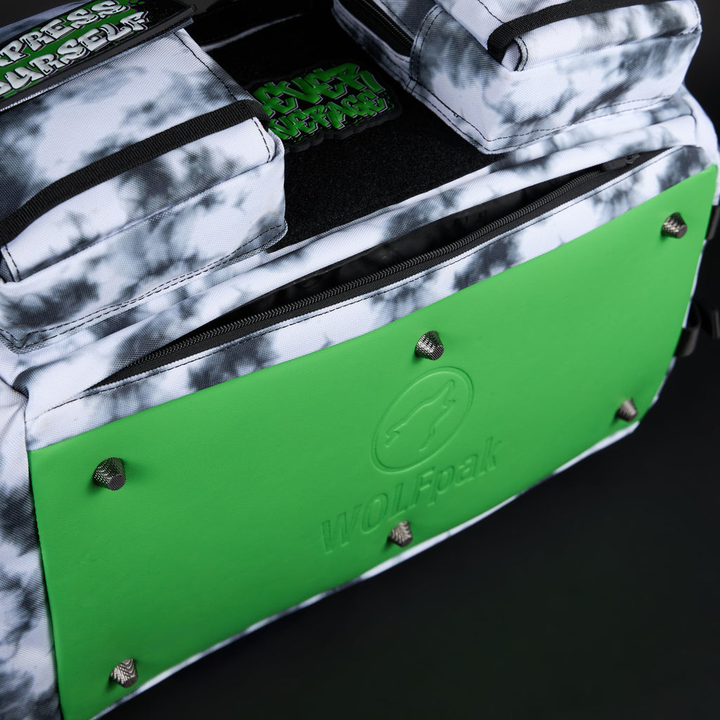 30L Perfect Duffle Bag Graffiti Green