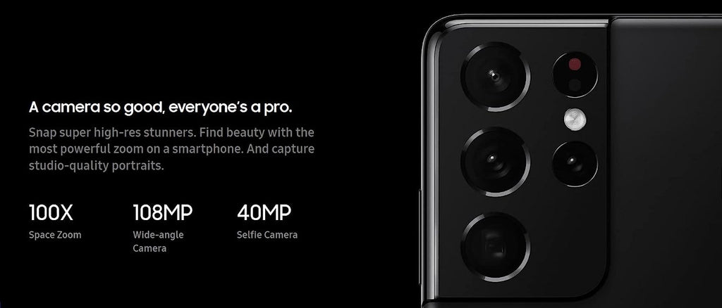 Unlocked Samsung Galaxy S21 Ultra 5G - 128GB - Phantom Navy - SM-G998UZSAXAA