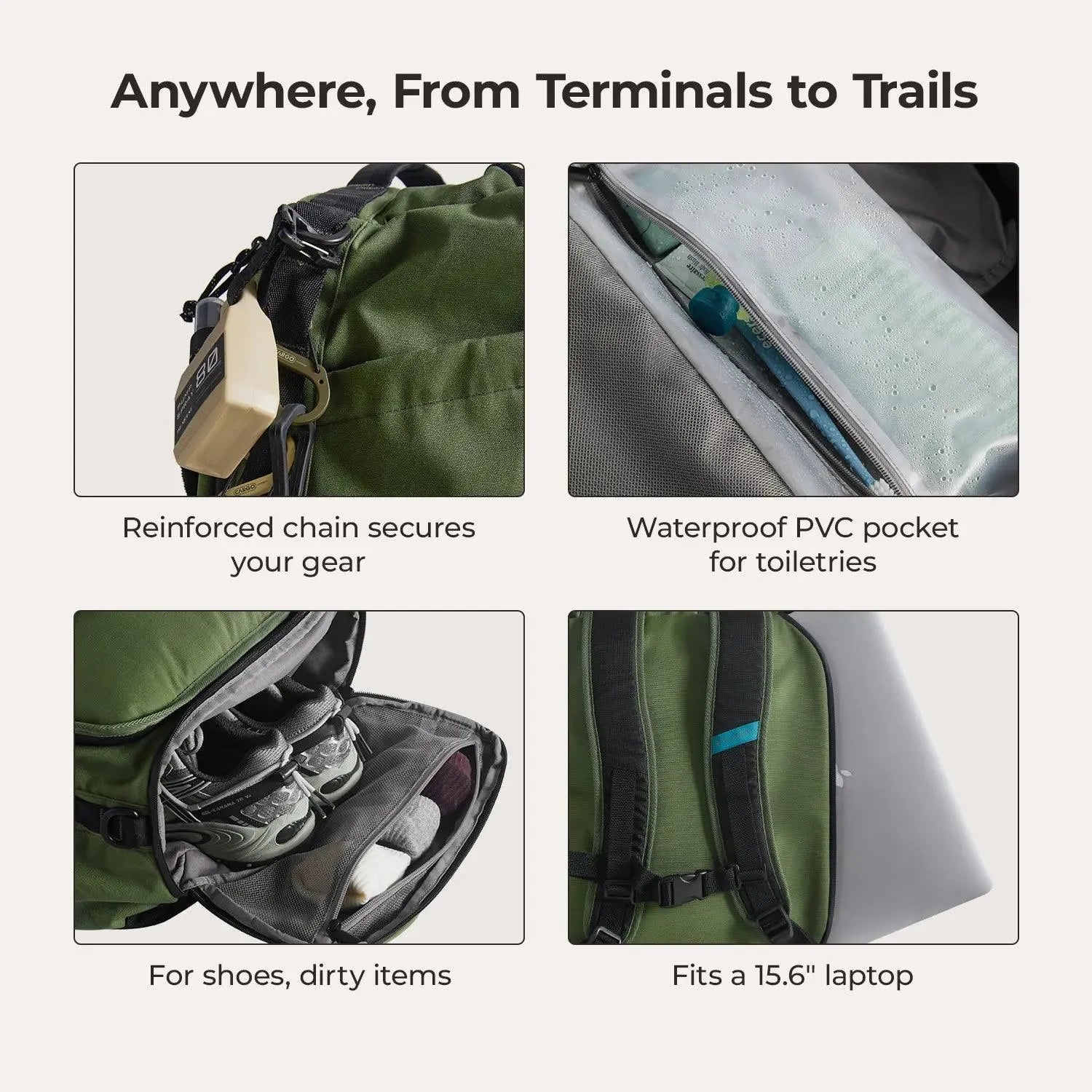 Paz 43L Duffle Backpack