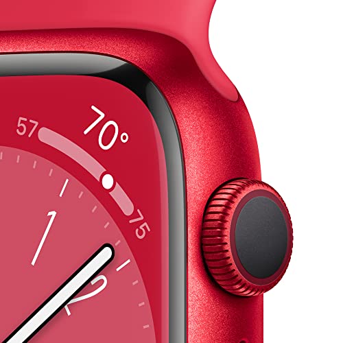 Apple Watch Series 9 GPS 41mm PRODUCT RED Aluminum Case with RED Sport Band S/M - MRXG3LL/A