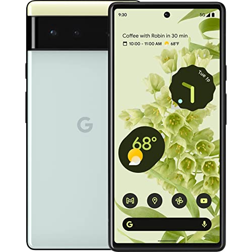 Google Pixel 6-5G Android Phone - Unlocked Smartphone with Wide and Ultra Wide Lens - 128 GB - Sorta Seafoam