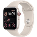 Apple Watch SE 2nd Gen (GPS + Cell) 40mm Starlight Alum Case w/ S/M Starlight Sport Band - MRFW3LL/A