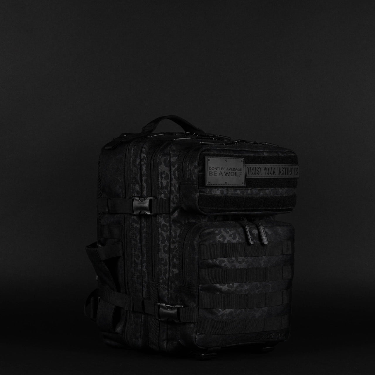 25L Backpack Black Leopard