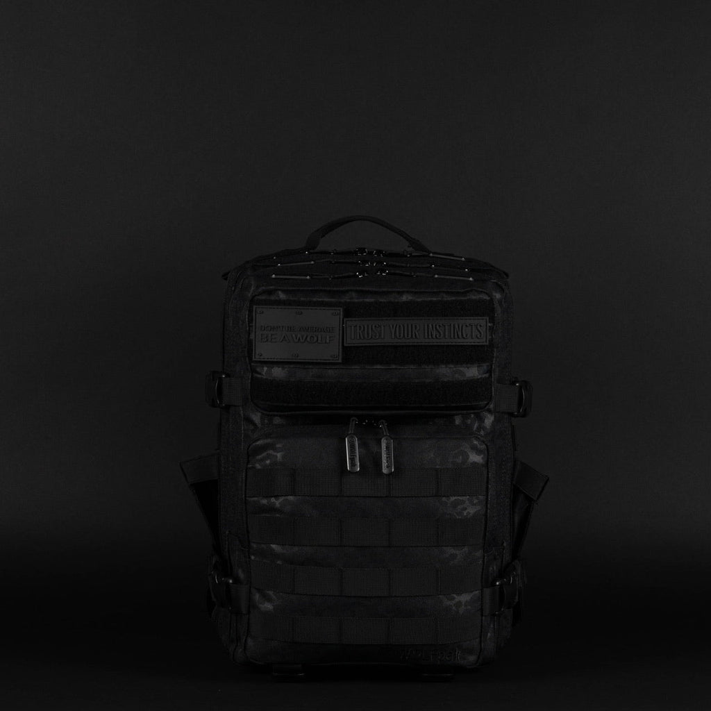 25L Backpack Black Leopard