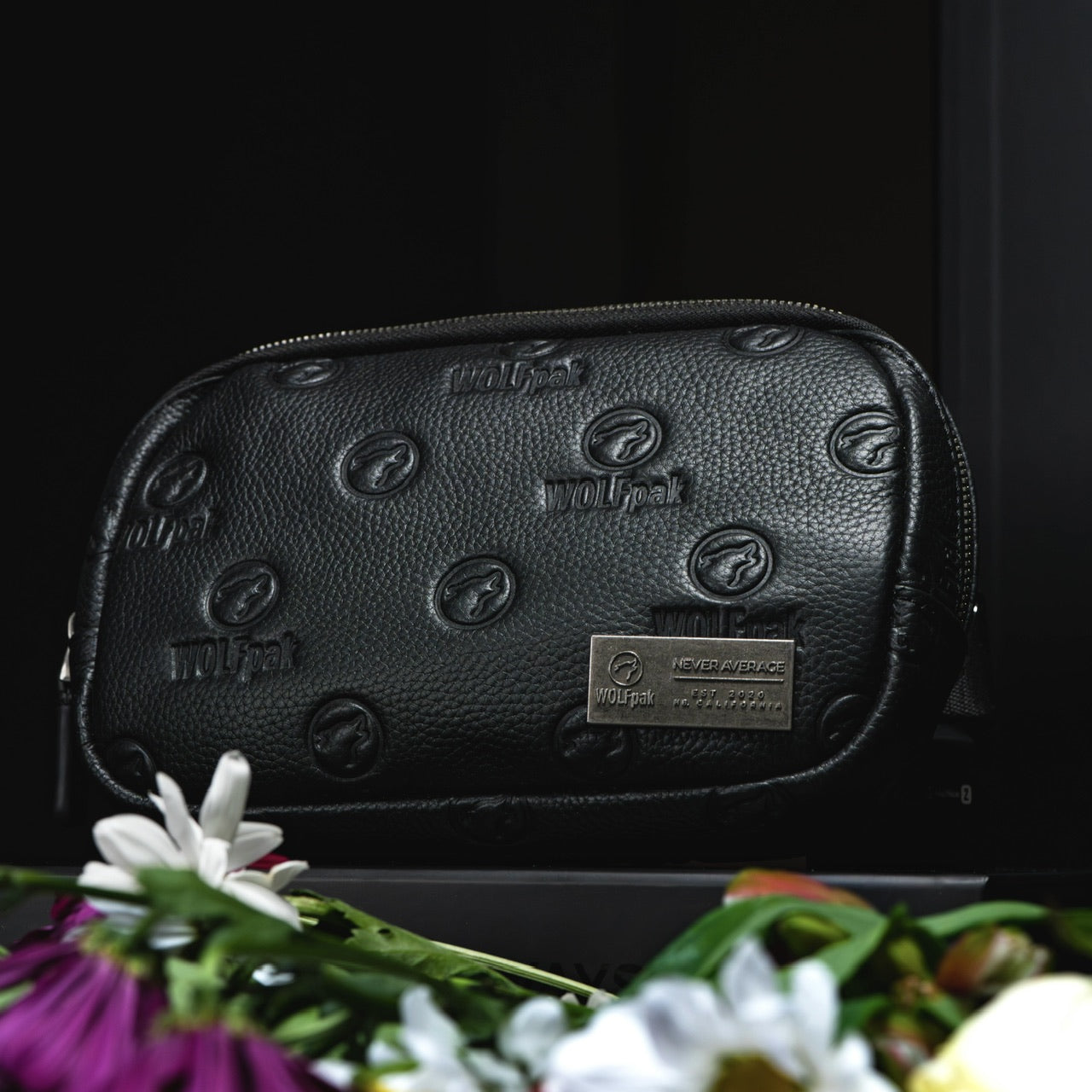 Crossbody Pack Black Luxury Leather