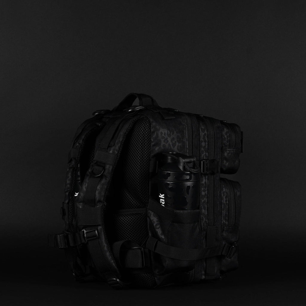 25L Backpack Black Leopard