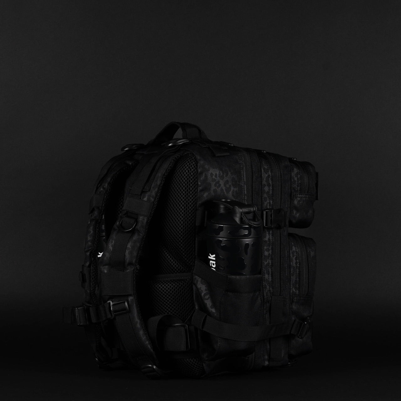 25L Backpack Black Leopard
