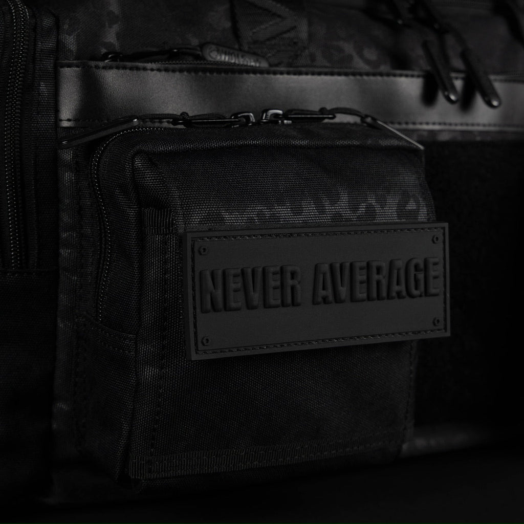 30L Perfect Duffle Bag Black Leopard