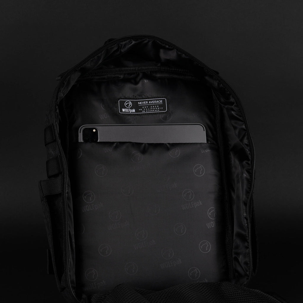 25L Backpack Black Leopard