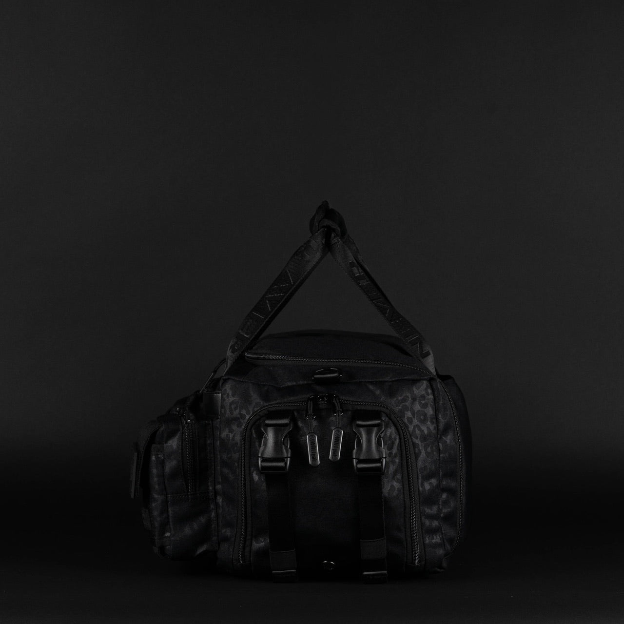 30L Perfect Duffle Bag Black Leopard