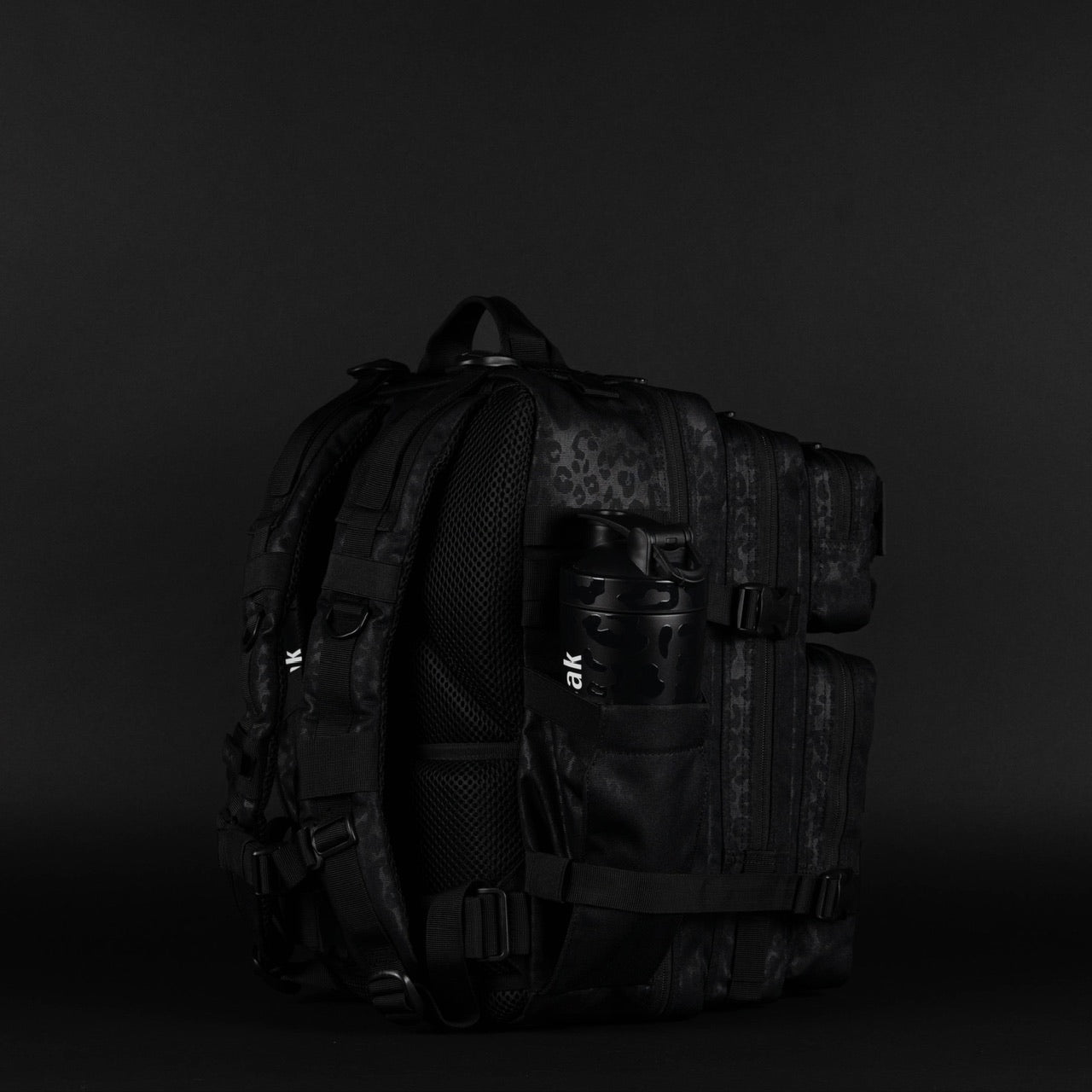 35L Backpack Black Leopard
