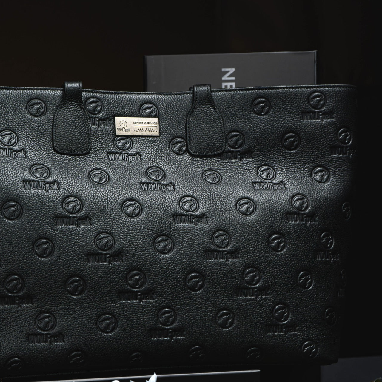 Tote Bag Black Luxury Leather