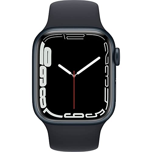 Apple Watch Series 7 (GPS + Cellular) 45mm Aluminum Case with Midnight Sport Band - MKJ73LL/A