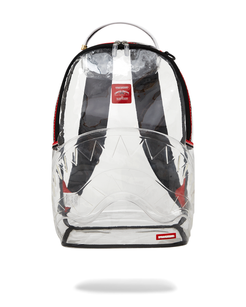100% CLEAR BACKPACK SHARK