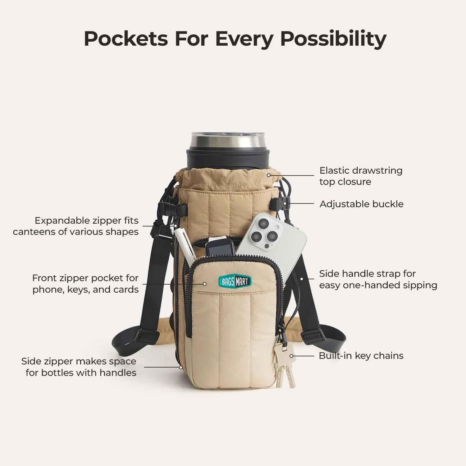 (FREE GIFT) Paz Water Bottle Sling