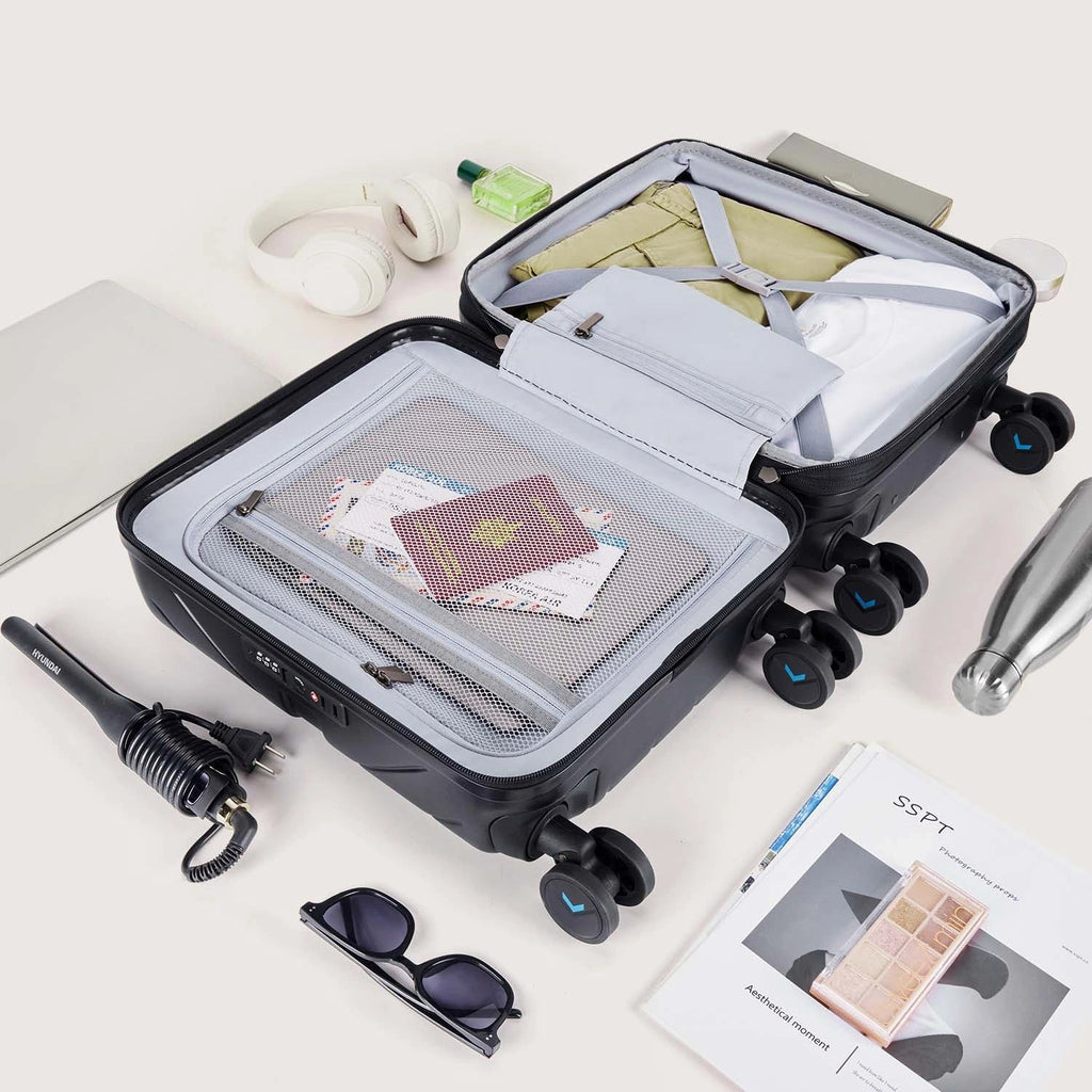 Daren 16-20 Inch Lightweight Hardside Carry-On Suitcase